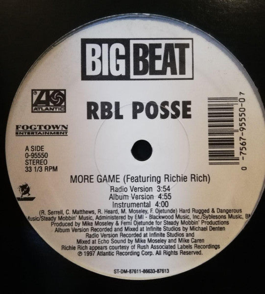 RBL Posse : More Game / An Eye For An Eye (12")