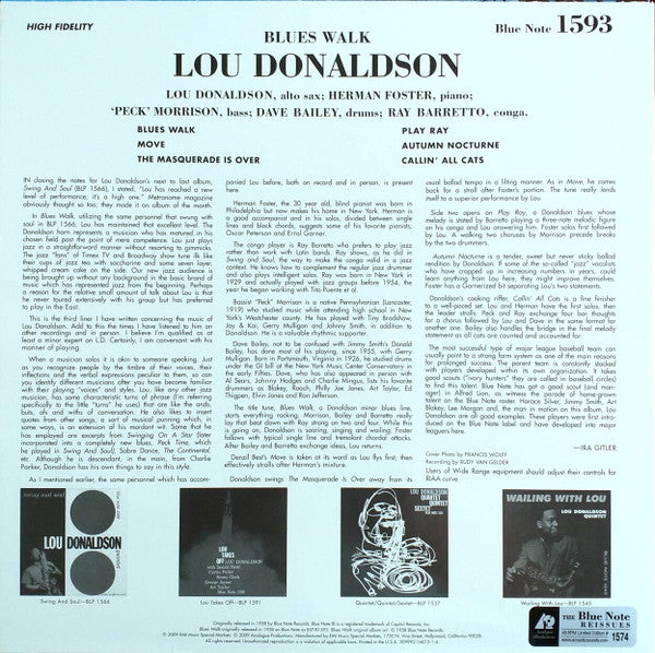 Lou Donaldson : Blues Walk (2x12", Album, Ltd, RE)