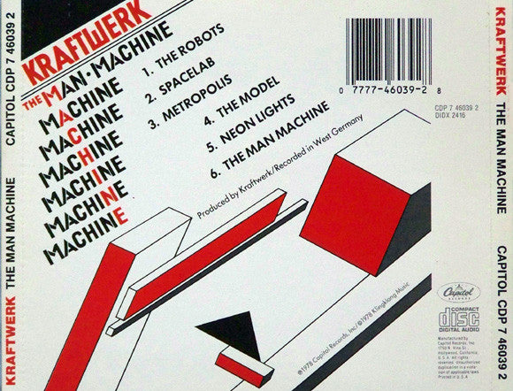 Kraftwerk : The Man Machine (CD, Album, RE, Cap)