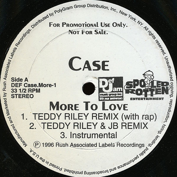 Case : More To Love (12", Promo)