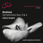 the album cover for Brahms / Gergiev / London So - Syms 3 & 4