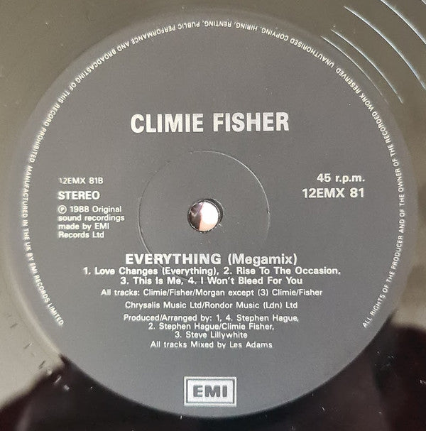 Climie Fisher : Love Like A River (12")
