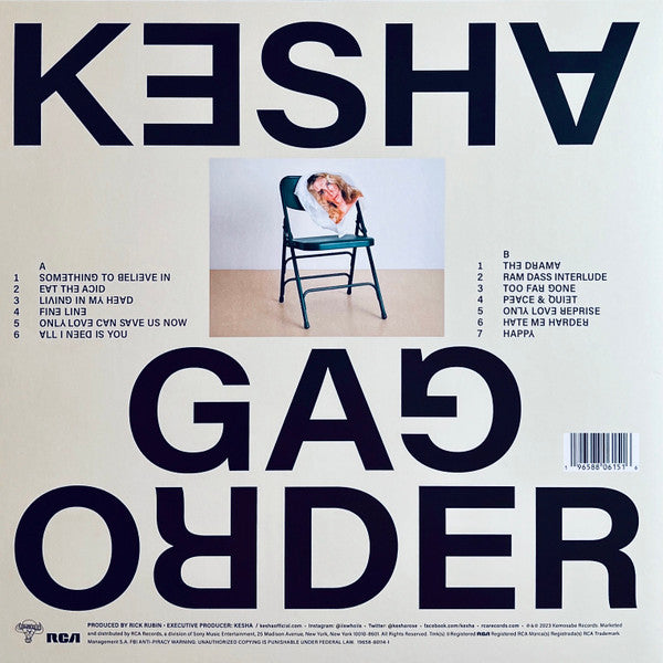 Kesha : Gag Order (LP, Album, Ltd, Gre)