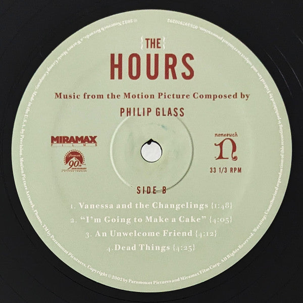 Philip Glass : The Hours (Music From The Motion Picture) (2xLP, Album, RE)