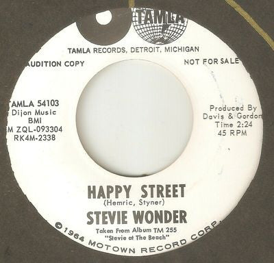 Stevie Wonder : Sad Boy (7", Promo)