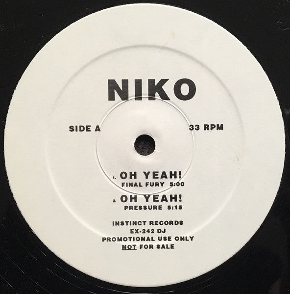 Niko* : Oh Yeah! (12", Promo)