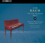 the album cover for Bach / Miklos Spanyi - C.P.E. Bach Solo Keyboard Music 28