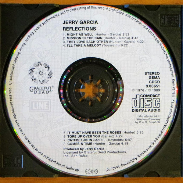 Jerry Garcia : Reflections (CD, Album, RE)