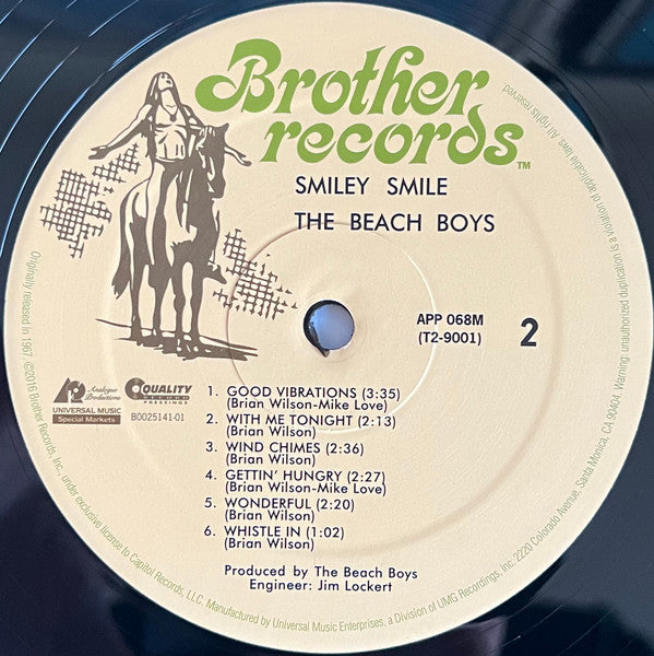 The Beach Boys : Smiley Smile (LP, Album, Mono, RE, RM, 180)