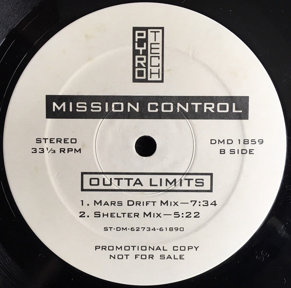 Mission Control : Outta Limits (Remixes) (12", Promo)