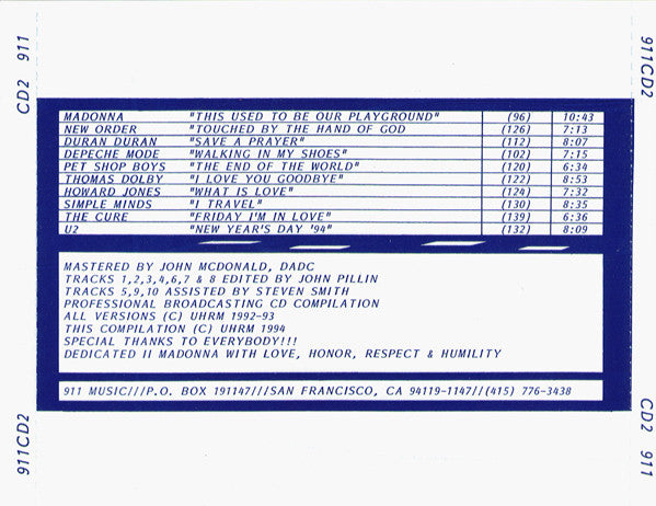 Various : 911 CD2 (CD, Comp, Promo)