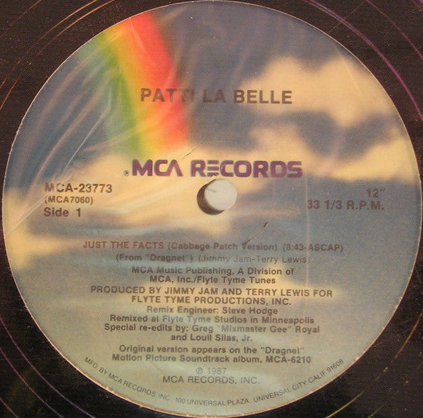 Patti LaBelle : Just The Facts (12", Single)
