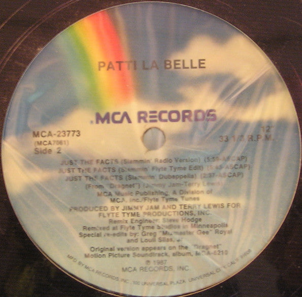 Patti LaBelle : Just The Facts (12", Single)
