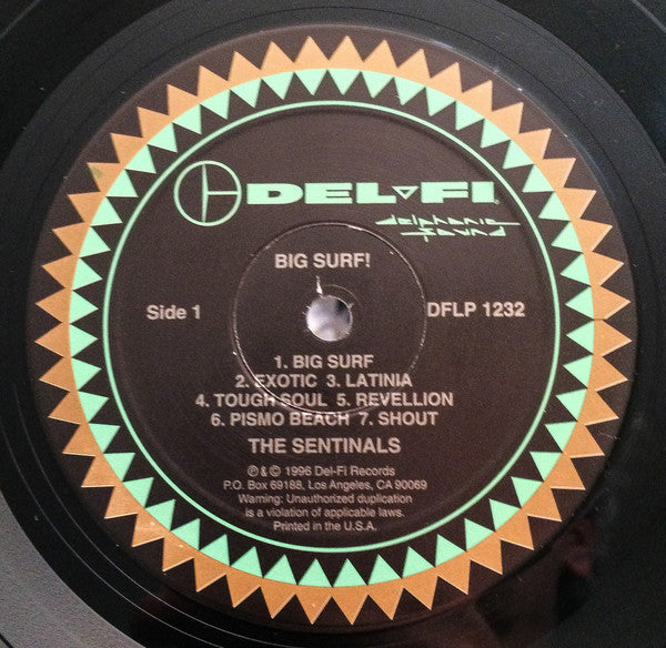The Sentinals : Big Surf! (LP, Album, RE)