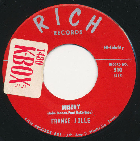 Franke Jolle : Her Name Is Joanna / Misery (7")