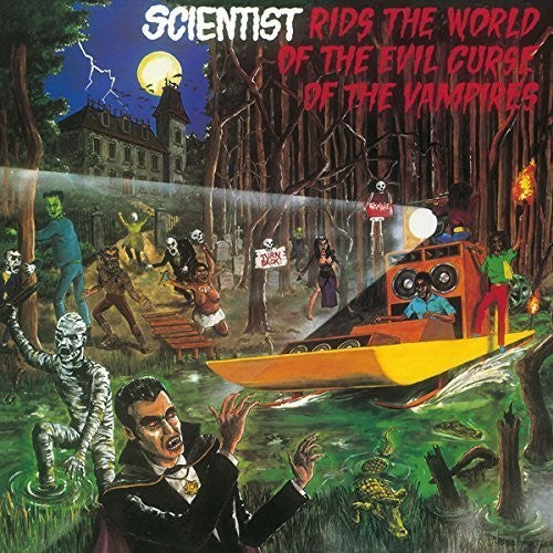 the album cover for Scientist - Rids the World of the Evil Curse of the Vampires