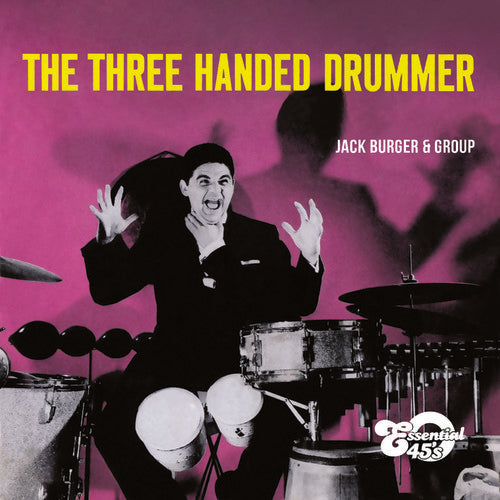 the album cover for Jack Burger - Three Handed Drummer