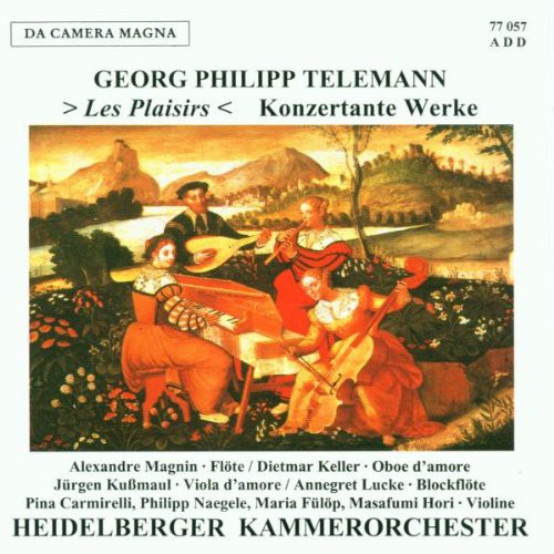 the album cover for Telemann / Lucke - Les Plaisirs-Konzertante Werke