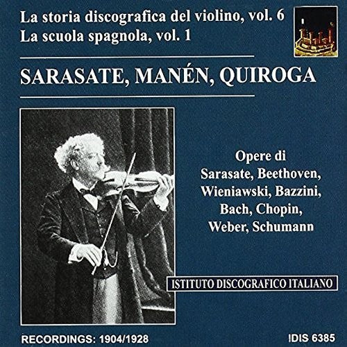 the album cover for J Bach S / Manen / Quiroga - Violin Music