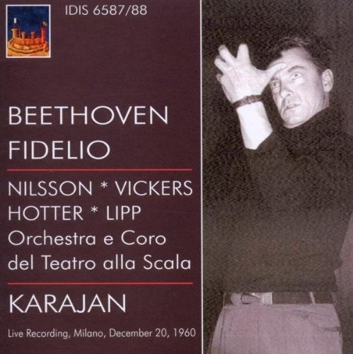 the album cover for Herbert von Karajan - Fidelio (1960)