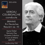the album cover for SERGIU CELIBIDACHE - Ein Deutsches Requiem