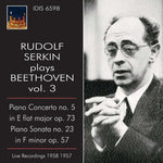 the album cover for Rudolf Serkin - Rudolf Serkin Plays Beethoven