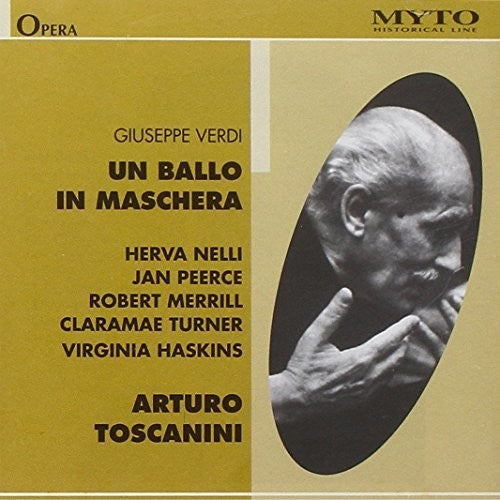 the album cover for Verdi / Nelli / Peerce / Turner / Toscanini - Un Ballo in Maschera
