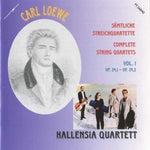 the album cover for Loewe / Hallensia Quartett - Complete String Quartets 1