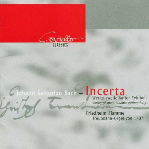 the album cover for Friedhelm Flamme - Incerta-Orgelwerke Zweifelha