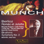 the album cover for CHARLES MUNCH - Romeo & Julia: Roggero-Chabay