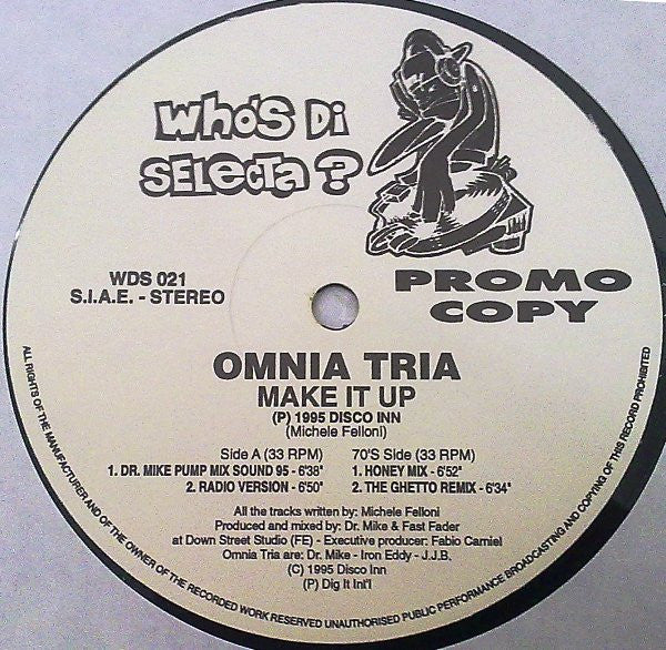 Omnia Tria : Make It Up (12", Promo)