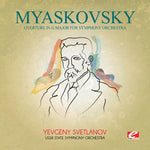 the album cover for USSR State Symphony Orchestra - Myaskovsky: Overture in G Major for Symphony Orch