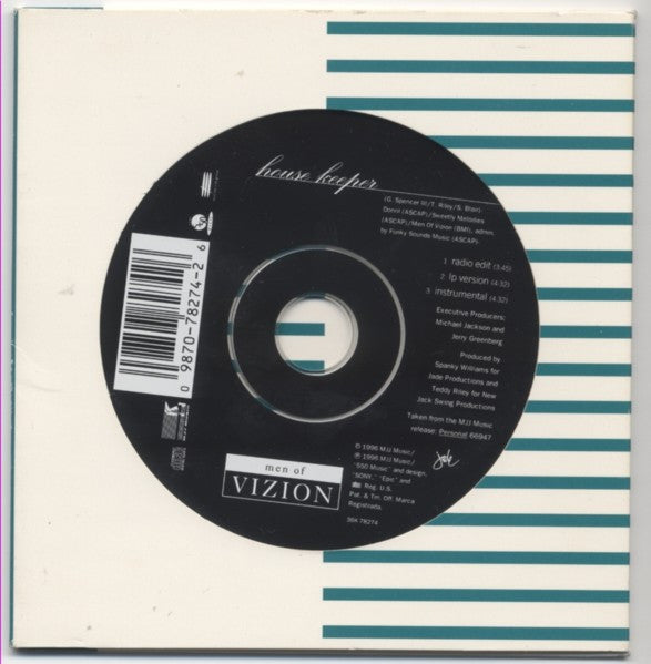 Men Of Vizion : House Keeper (CD, Single)