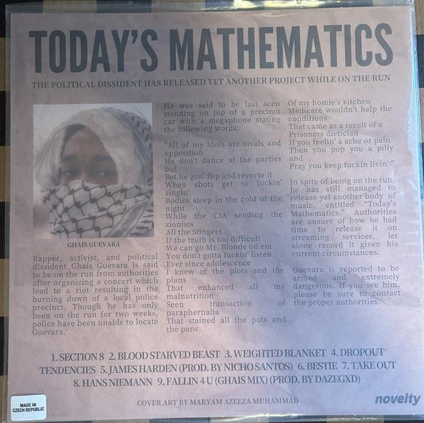 Ghais Guevara : Today's Mathematics (LP, Ltd, Bro)