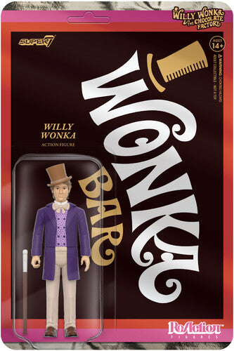 Figura de reacción de Willy Wonka de Super 7
