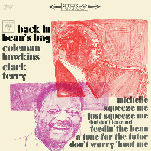 the album cover for Coleman Hawkins / Terry,Clark - Back in Bean's Bag