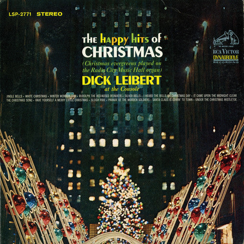 the album cover for Dick Leibert - Happy Hits of Christmas