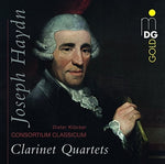 the album cover for Haydn / Gambaro / Consortium Classicum - Haydn/Gambaro: Clarinet Quartets No. 1