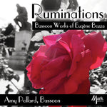 the album cover for Bozza / Pollard / Denton / Jones-Reus - Ruminations-Bassoon Works of Eugene Bozza