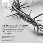 the album cover for J Bach S / Daniels / Harvey / Seymour - St. Mattew Passion