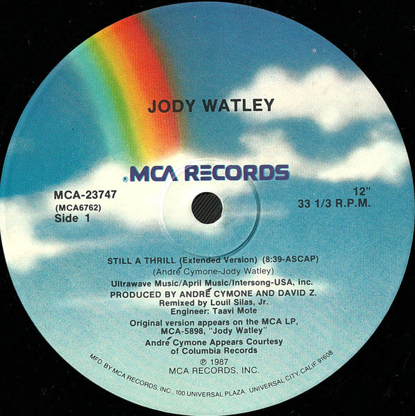 Jody Watley : Still A Thrill (12", Single, Pin)