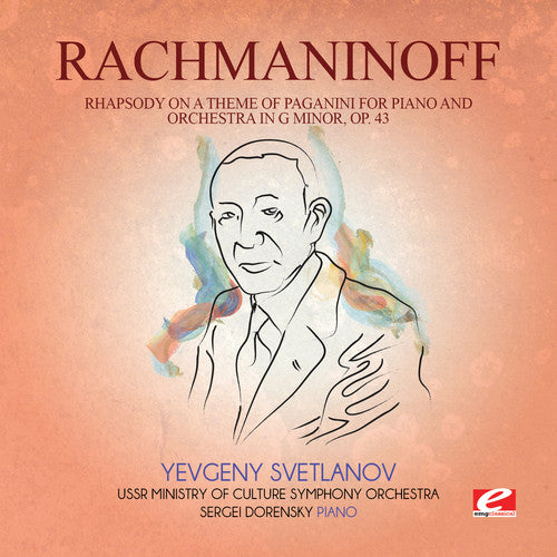 the album cover for USSR Ministry of Culture Symphony Orchestra - Rhapsody on Theme Paganini Piano & Orch G Min