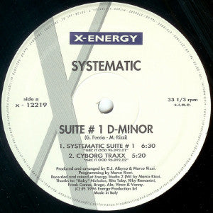 Systematic : Suite #1 D-Minor / Klavier Concert (12")