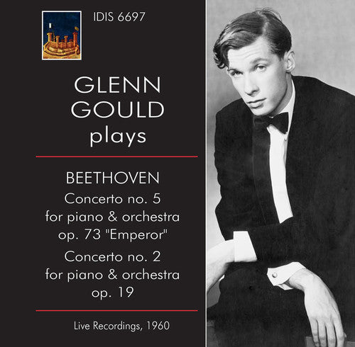 the album cover for Beethoven / Glenn Glould - Glenn Gould Plays Beethoven Concertos Nos. 2 & 5 1