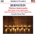 the album cover for Bernstein / Alexandre Dossin - Piano Music