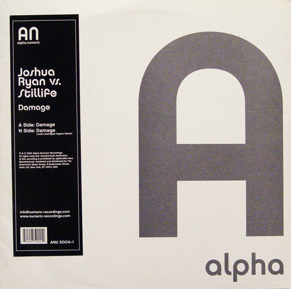 Joshua Ryan vs. Stillife : Damage (12")