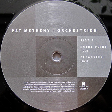 Pat Metheny : Orchestrion (2xLP + CD, Album)