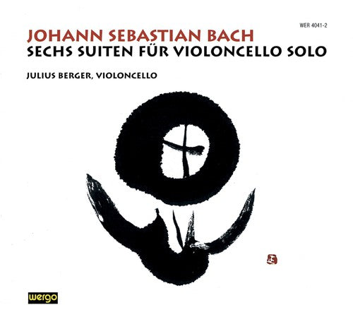 the album cover for Bach / Berger - 6 Cello Suites