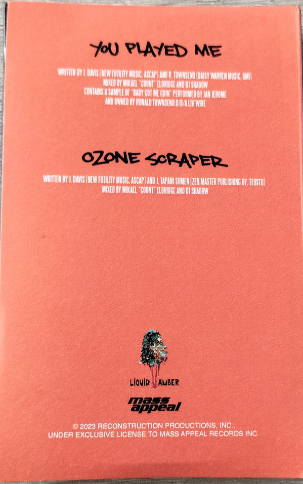 DJ Shadow : You Played Me (Cass, Single, Promo)