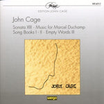 the album cover for Cage - Sonata Xiii / Song Books I-II